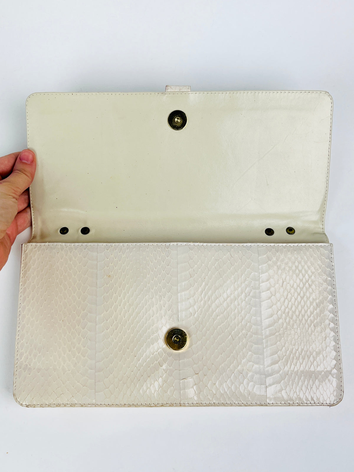 Vintage Battaglia Genuine Snakeskin Clutch