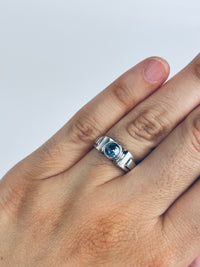 Vintage Sterling Blue Topaz Ring