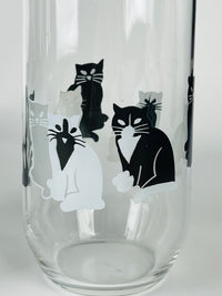 Vintage Cat Glasses, 4pc Set