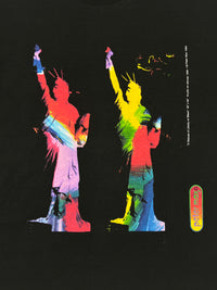 Two Statues of Liberty on Black by Peter Max (1990/1994) by Rénover