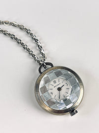 Vintage Watch Necklace with Swiss Movement