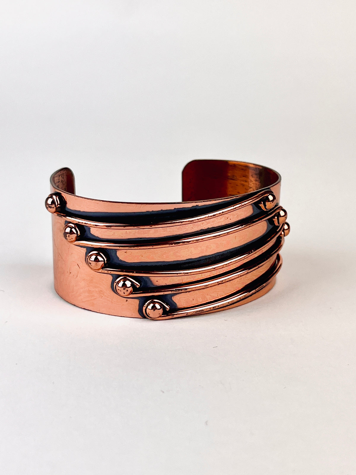 Modernist Copper Cuff by Renoir