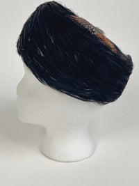 Vintage Pillbox Feather Hat