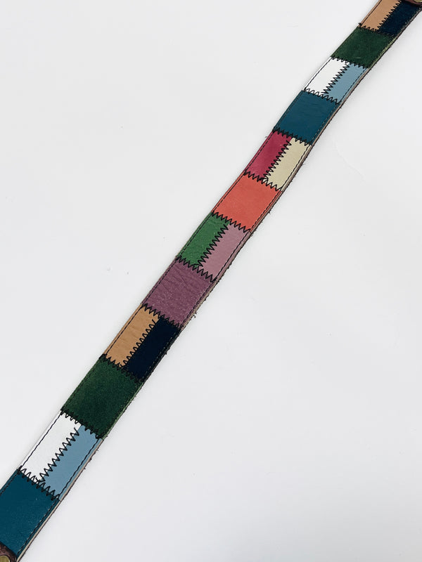 Vintage Patchwork Leather Belt