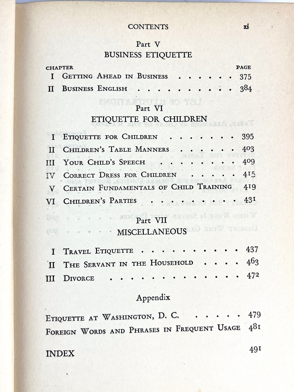 The New Book of Etiquette, 1940
