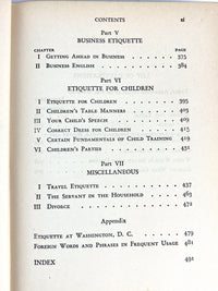 The New Book of Etiquette, 1940