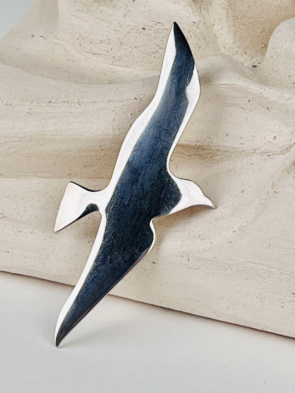 Vintage Modernist Sterling Bird Brooch