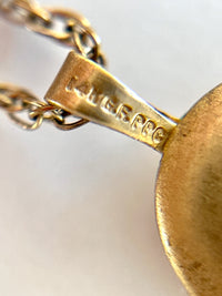Vintage 14k Gold-Filled Engraved Floral Locket