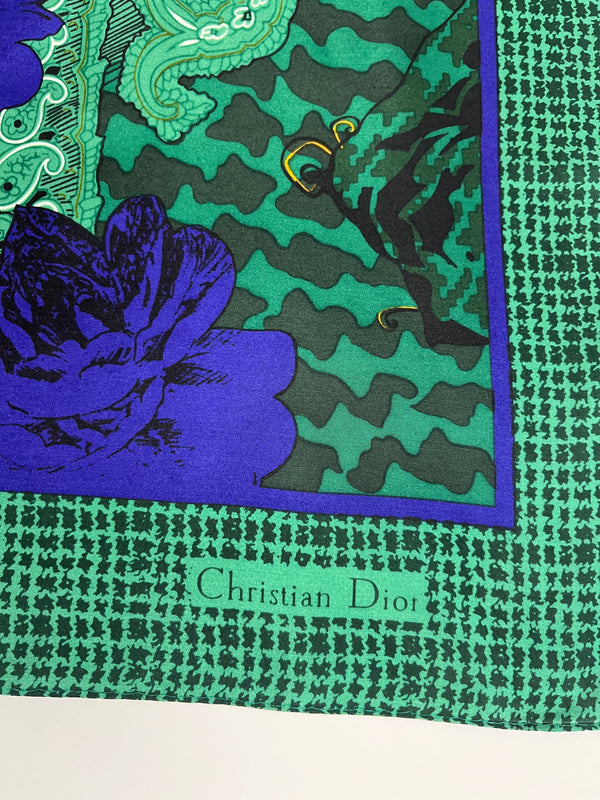 Vintage Christian Dior Silk Scarf