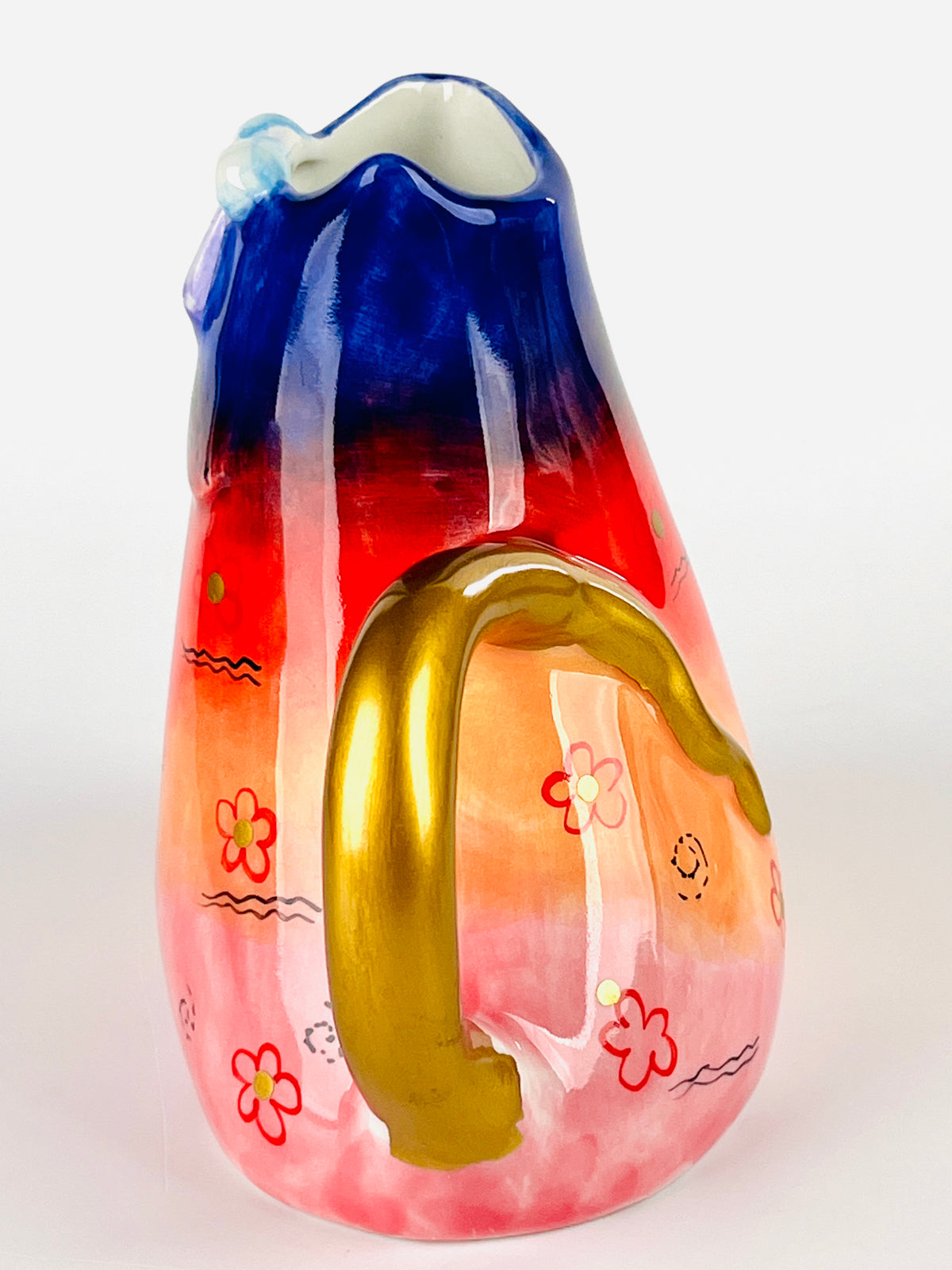 Vintage 90s Ceramic Cat Creamer