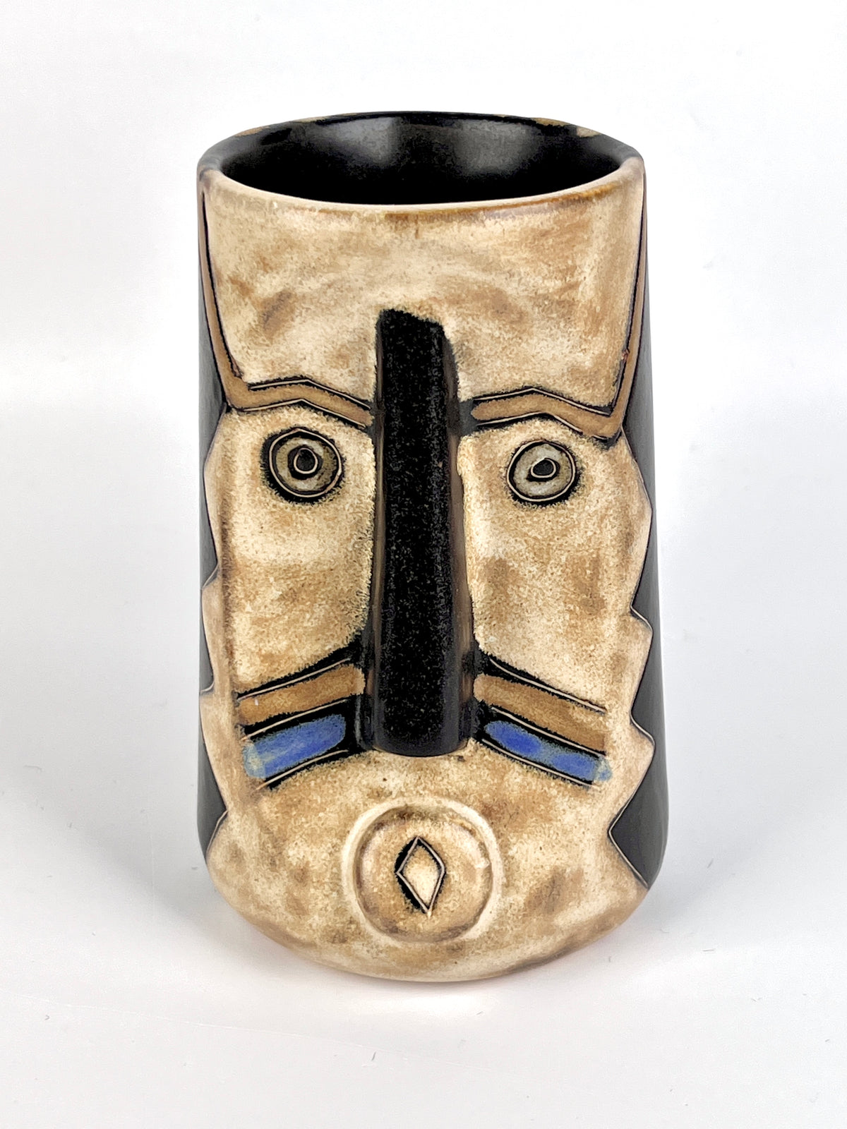 Handmade Stoneware Face Mug