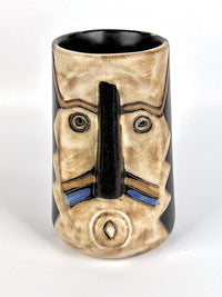 Handmade Stoneware Face Mug