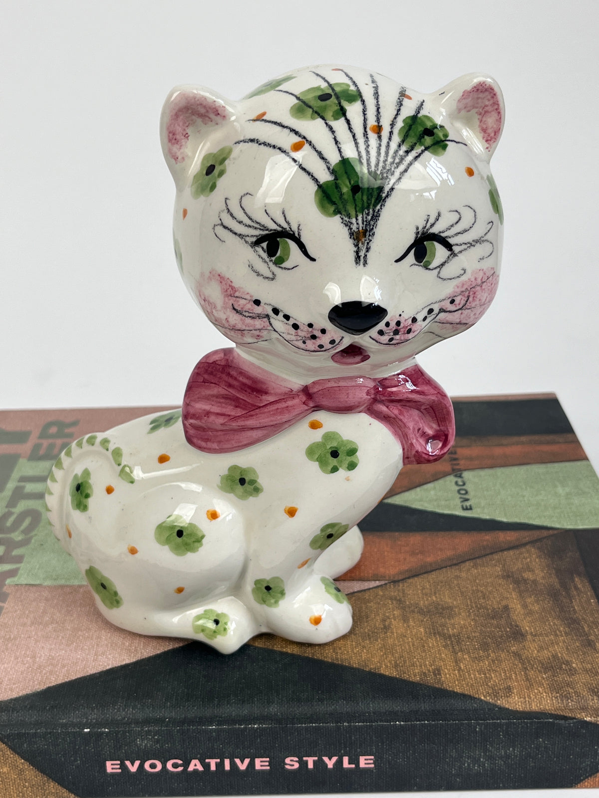 Vintage Hand-Painted Italian Kitty Bank