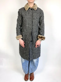 Vintage Wool & Shearling Coat