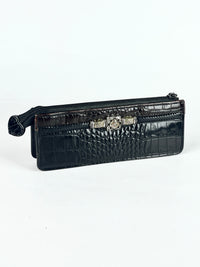 Vintage Croc-Embossed Pouch by Brighton