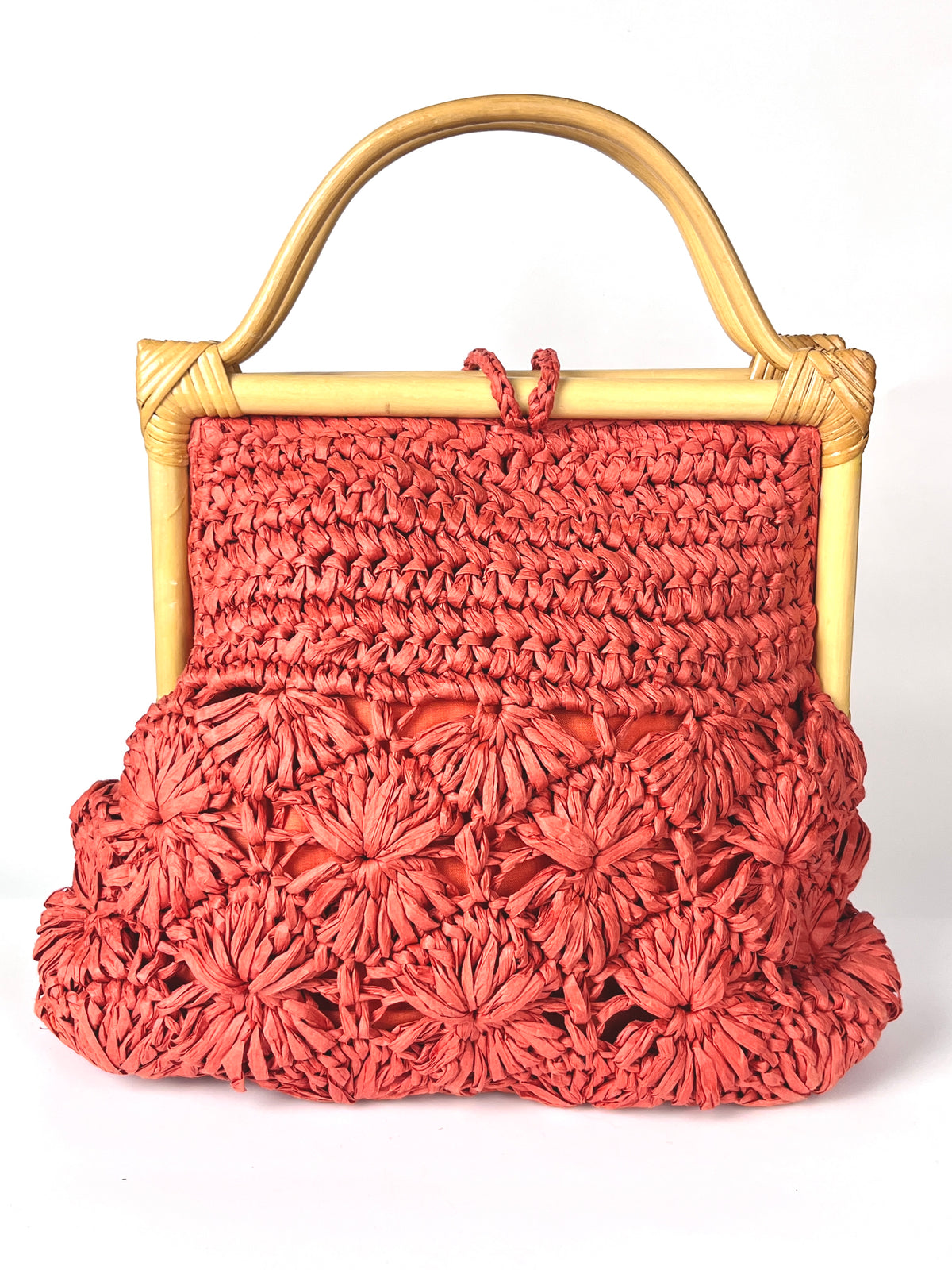 Vintage Woven Raffia Bag