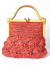 Vintage Woven Raffia Bag