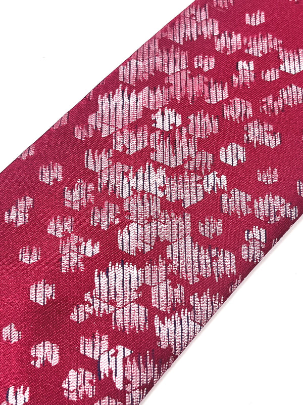 Vintage 1980s Maroon & Gray Tie