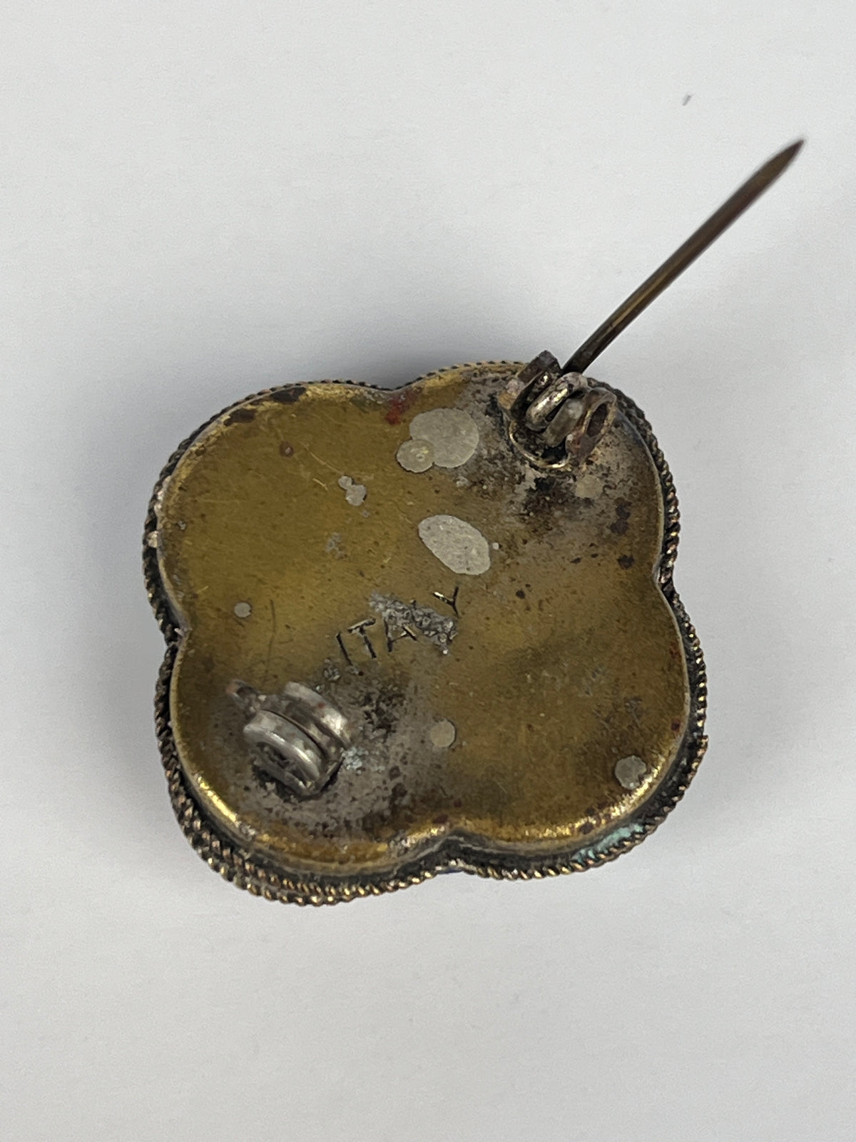 Vintage 1930s Italian Millefiori Micro-Mosaic Brooch