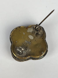 Vintage 1930s Italian Millefiori Micro-Mosaic Brooch