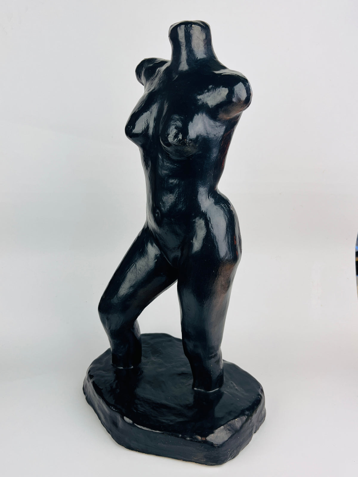 Vintage Female Nude Plaster Sculpture