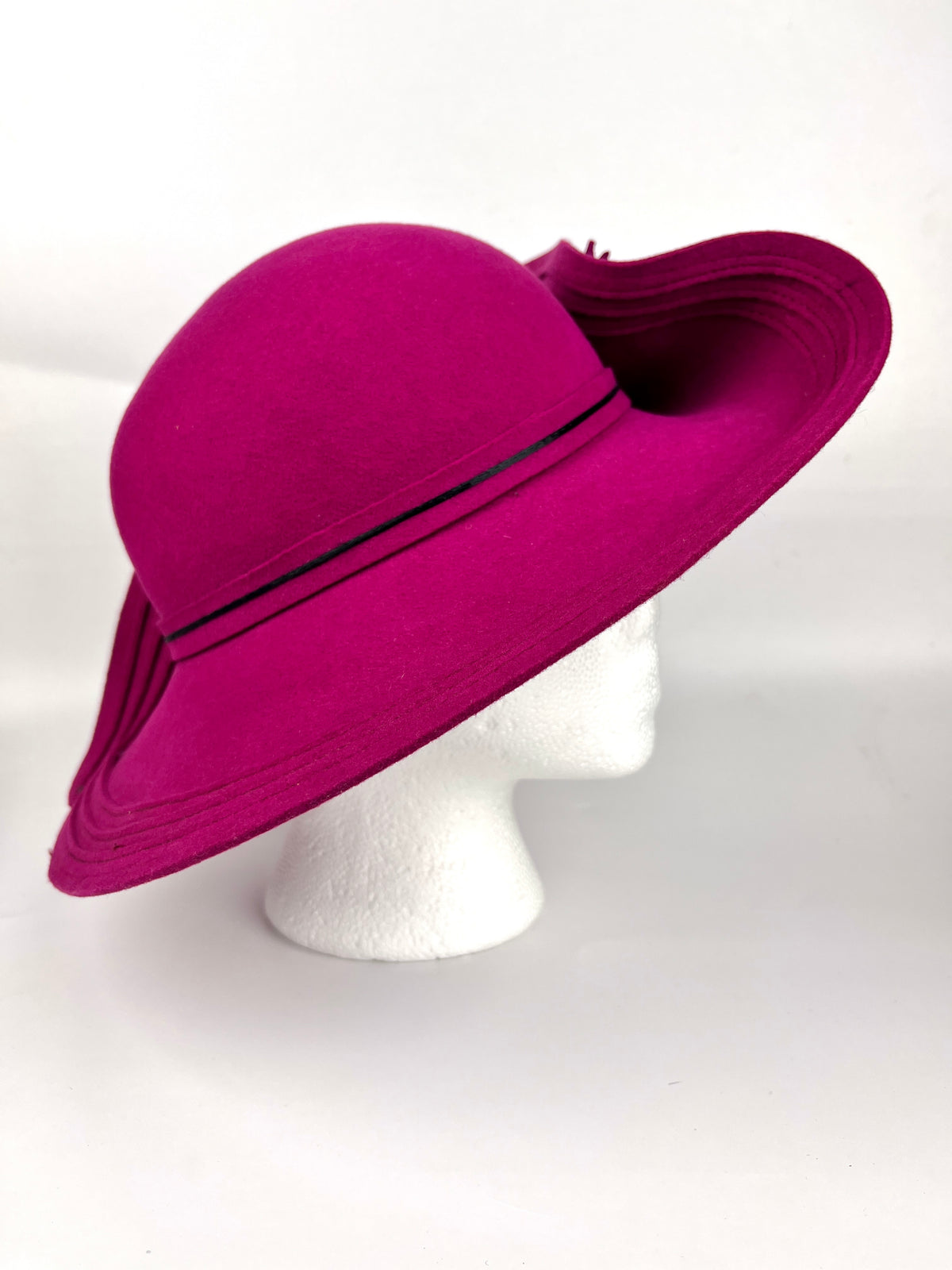 Vintage Sculptural Wool Hat by Adolfo II