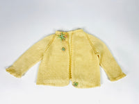 Vintage Baby Wool Cardigan, Hat, & Booties Set