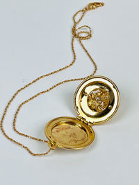 Vintage Sculptural Floral Locket