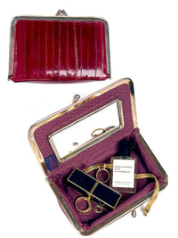 Vintage Eel Skin Makeup Case