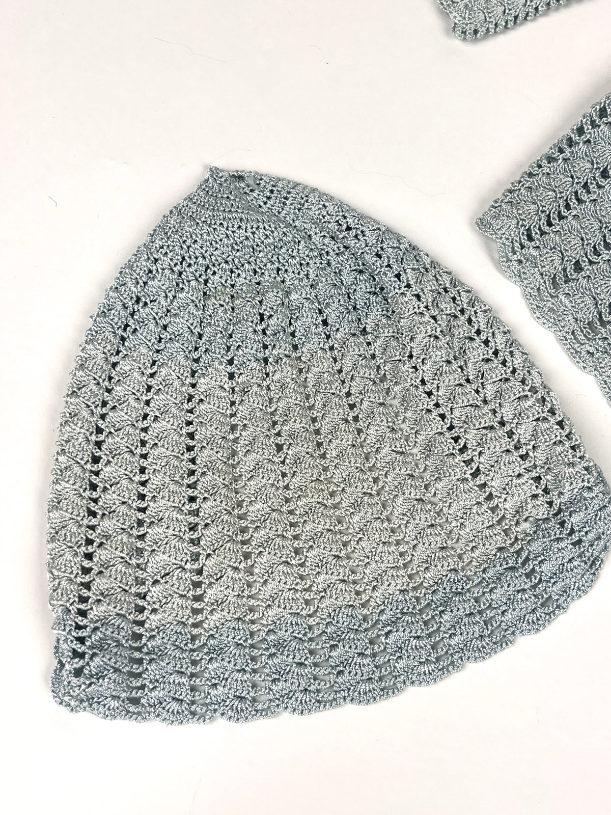 Vintage Baby Silk Cardigan, Hat, & Booties Set