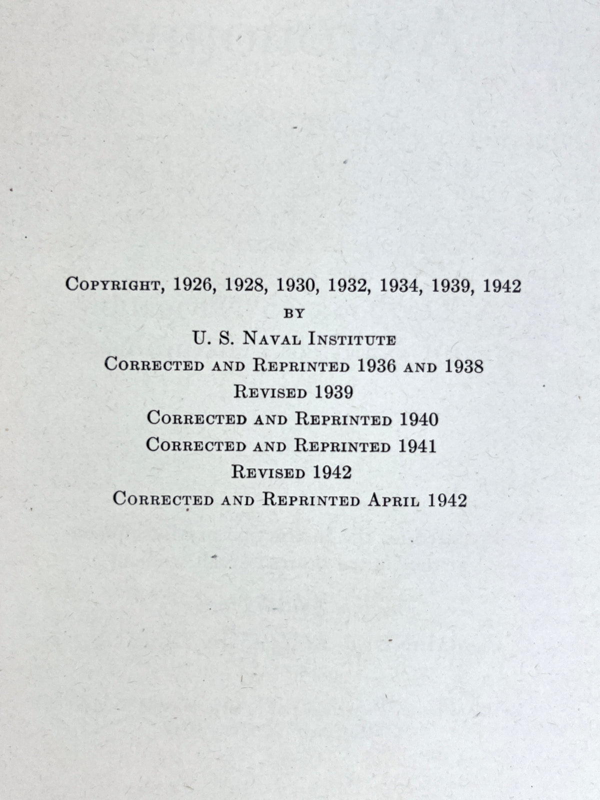 Navigation and Nautical Astronomy, 1942