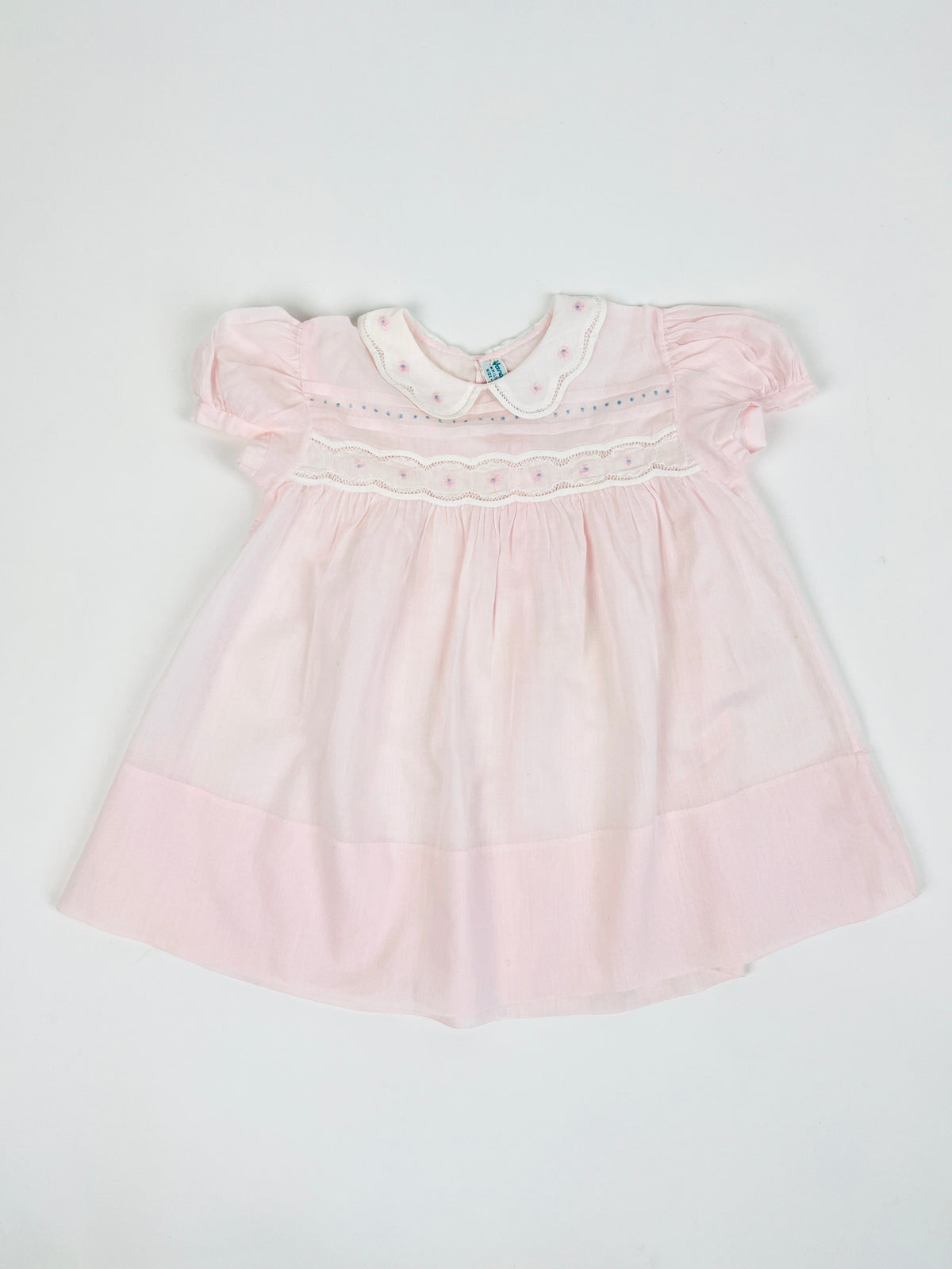 Vintage 1960s Handmade Baby Dress