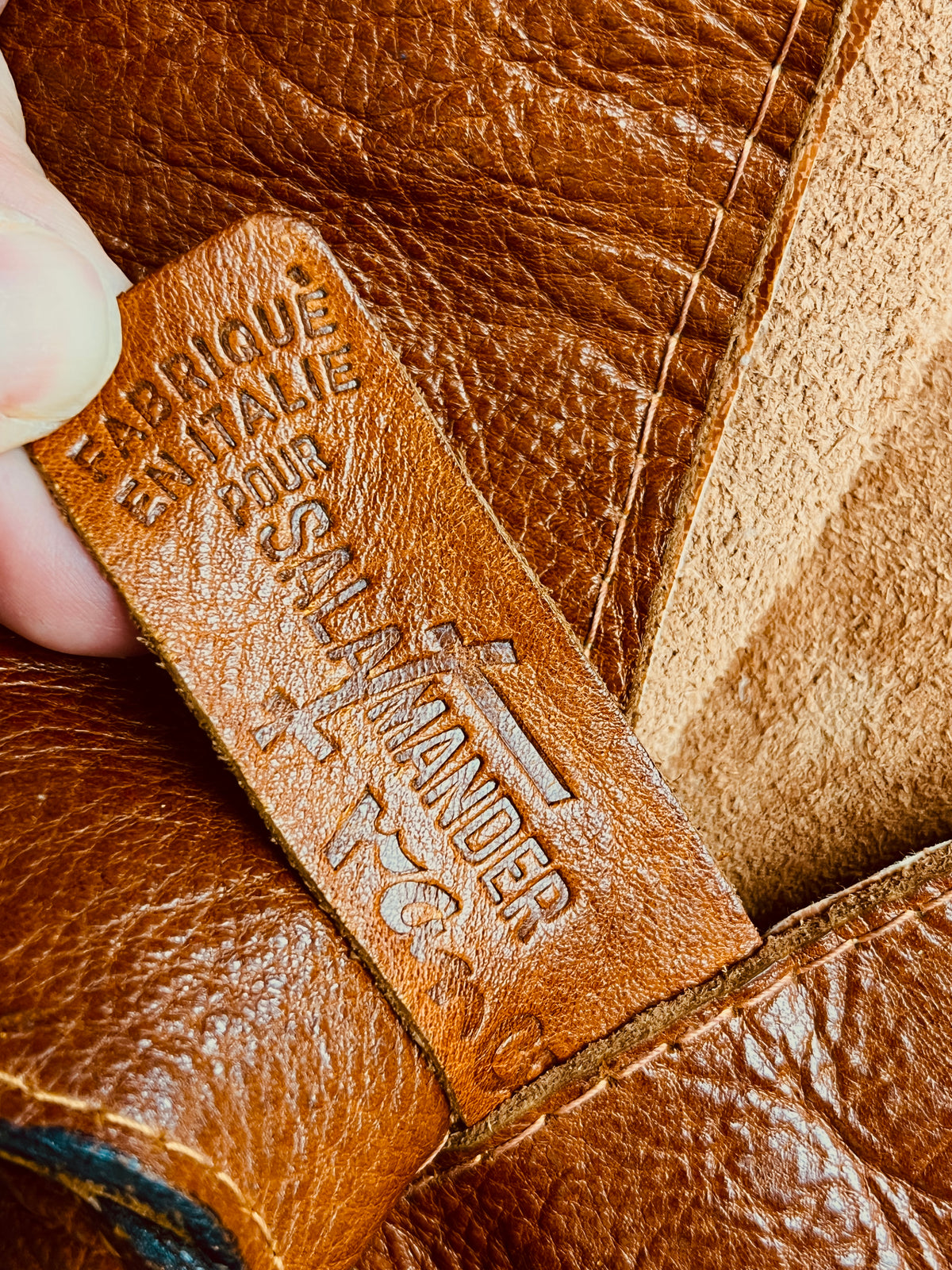 Vintage Tobacco Brown Leather Bag