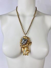 Vintage 1960s Lion Necklace