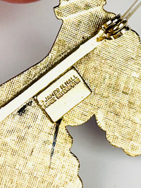 Vintage Enameled Poodle Brooch