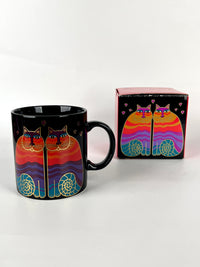 Vintage 80s Rainbow Cats Mug