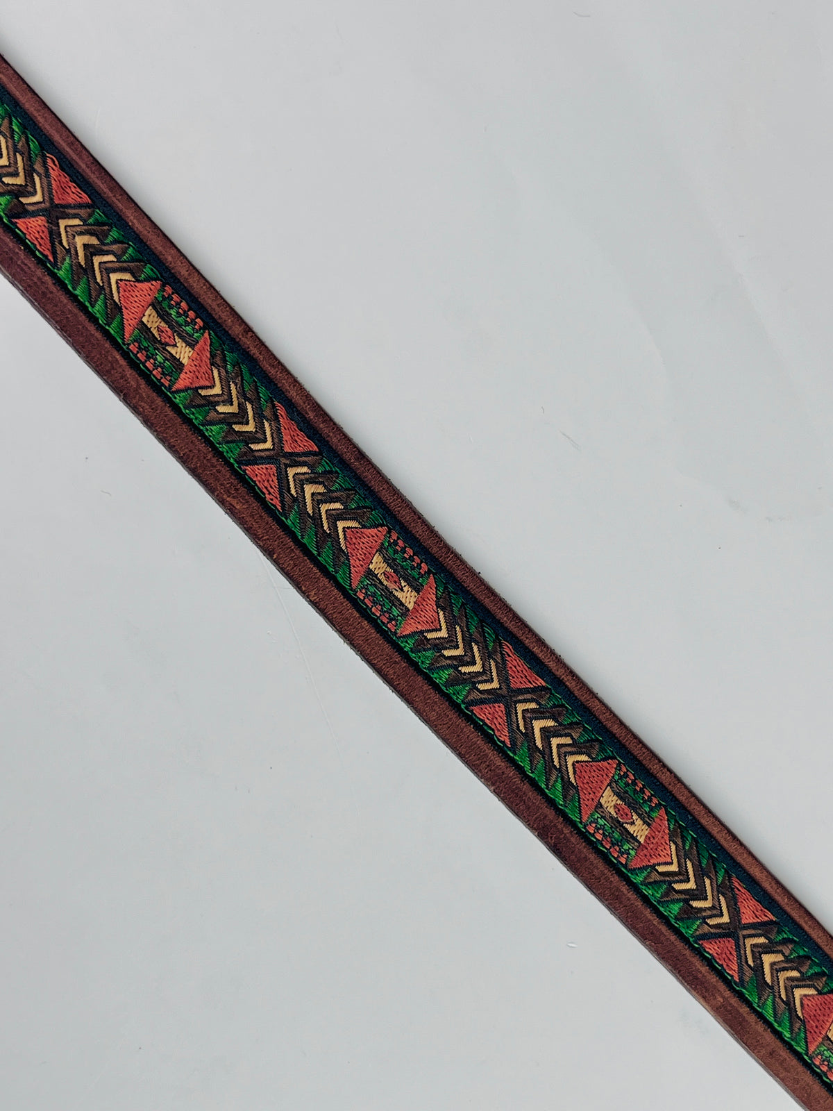 Vintage Brown Leather Brighton Belt