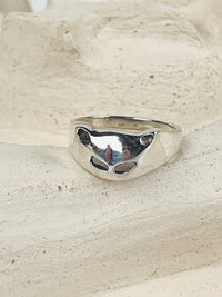 Vintage Sterling Cat Face Ring