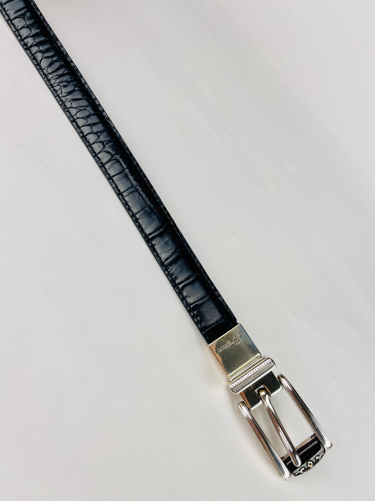 Vintage Reversible Black & Brown Leather Brighton Belt