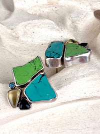 Handmade Sterling & Stone Earrings by Echo of the Dreamer