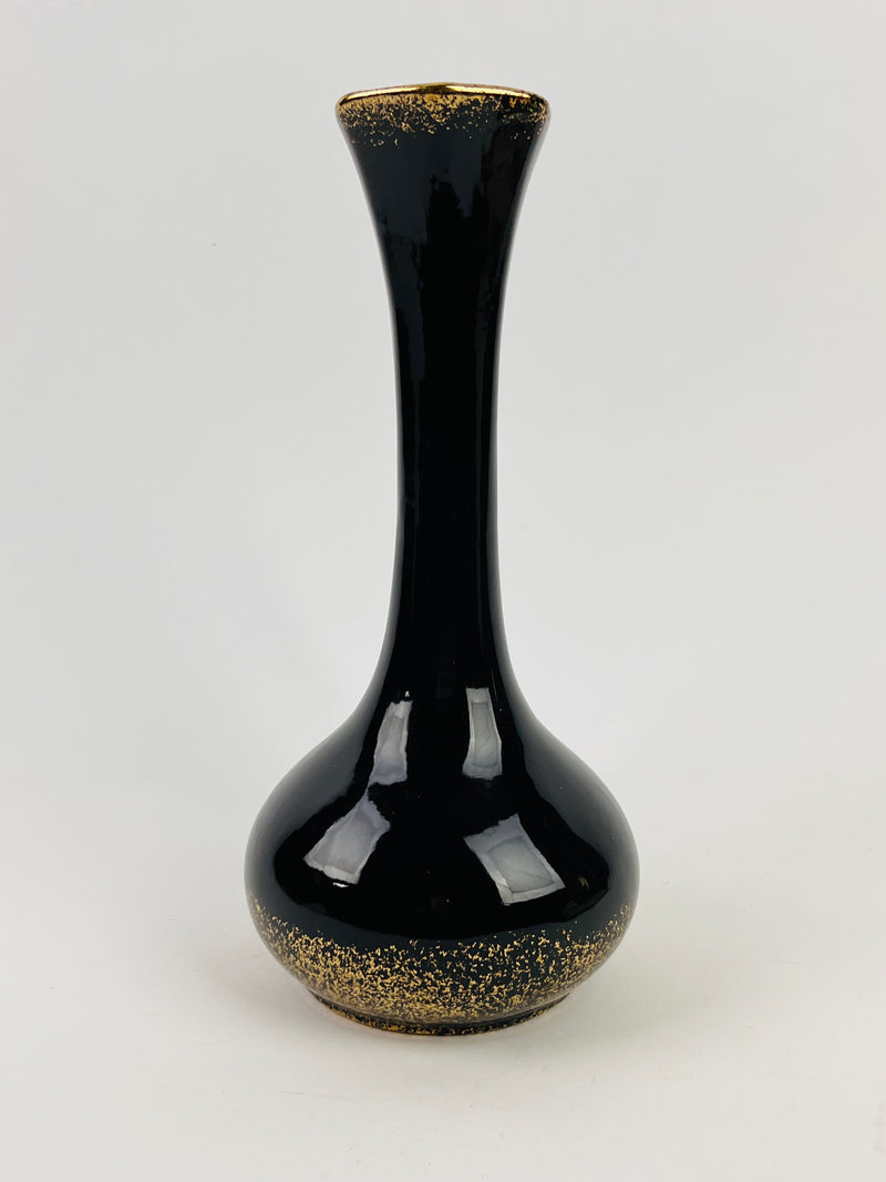 Vintage Gold-Plated Porcelain Vase