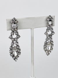 Vintage Rhinestone Drop Earrings