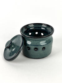 Handmade Stoneware Garlic Jar
