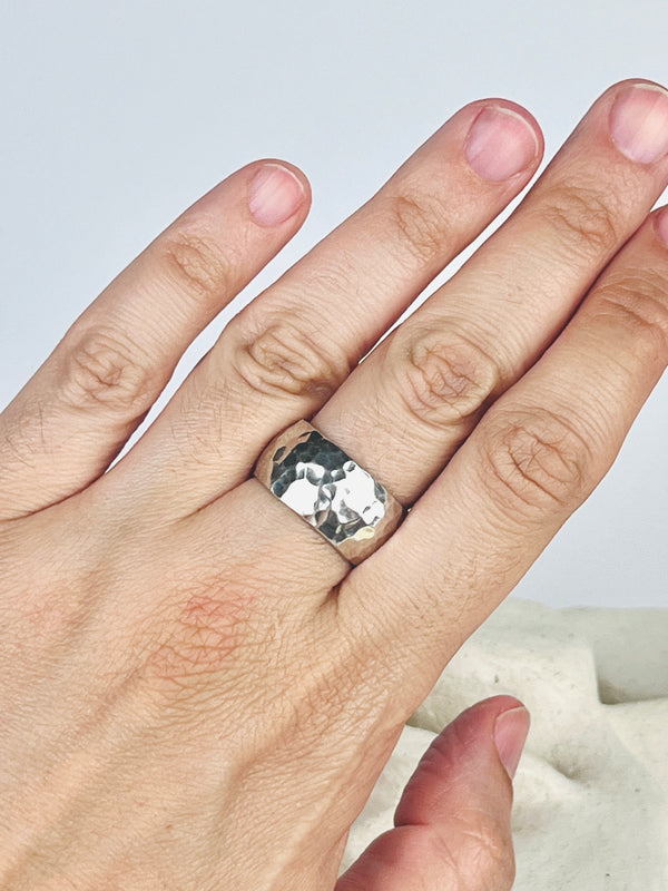 Vintage Textured Sterling Band