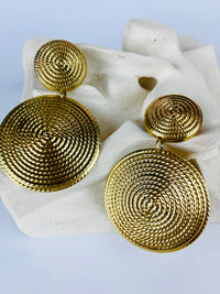 Vintage Coiled Rope Earrings