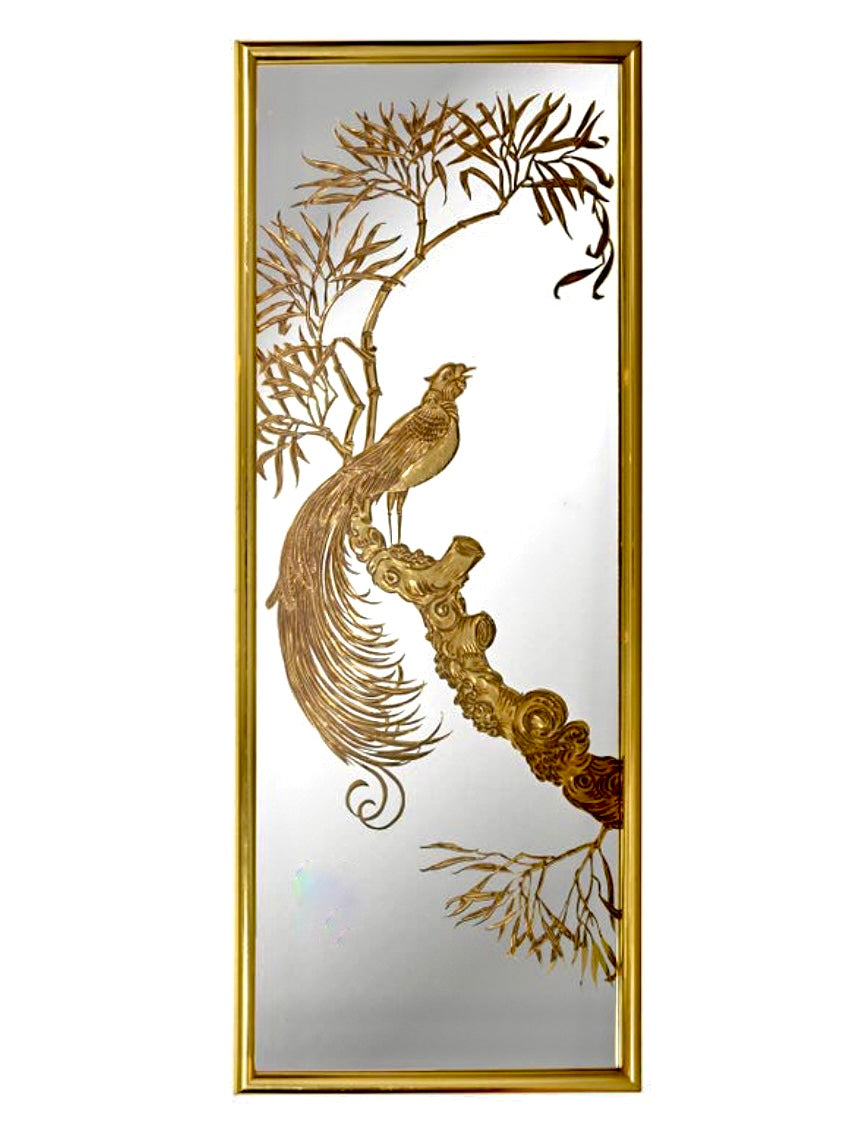 Vintage 1960s Hollywood Regency Wall Mirror