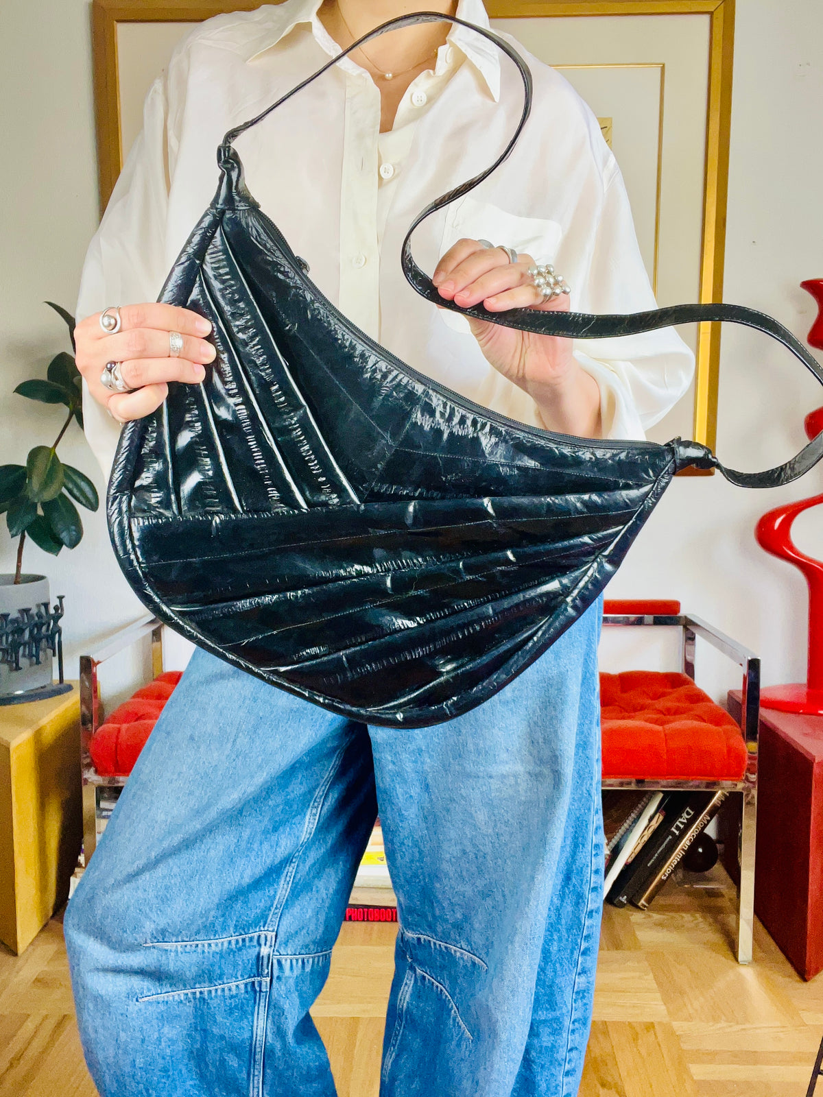Vintage Eel Skin Bag