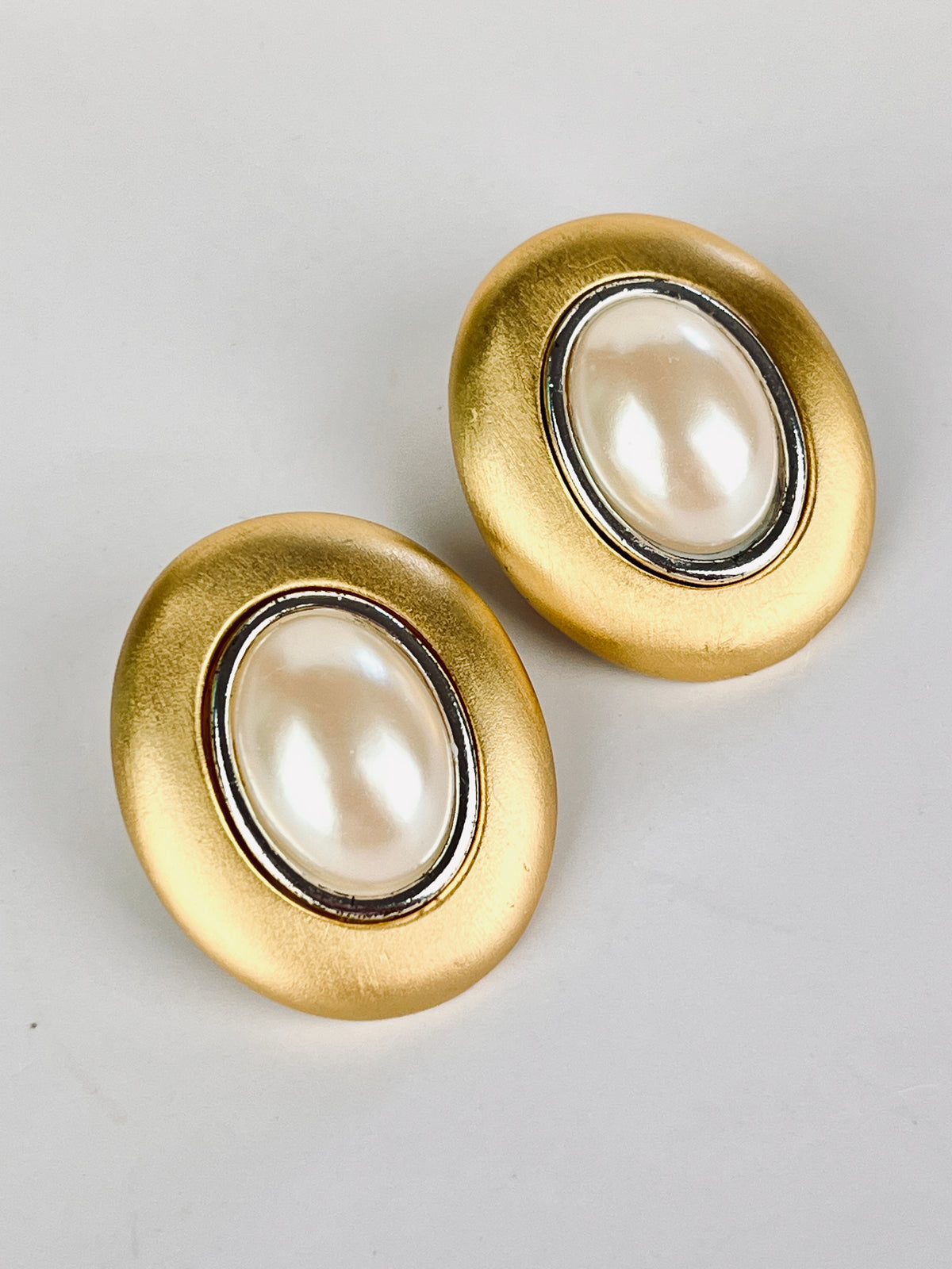 Vintage Faux Pearl Earrings