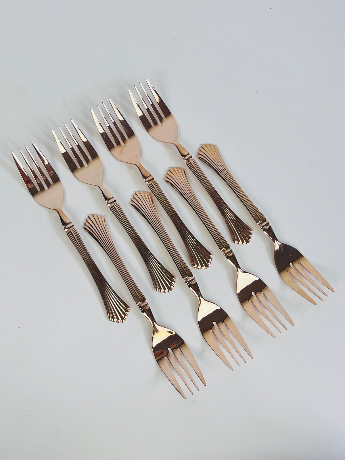 Vintage Towle Rosey Gold Flatware Set