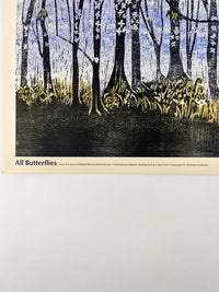 Vintage “All Butterflies” Lithograph by Marcia Brown, 1974